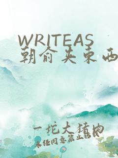 WRITEAS朝俞夹东西