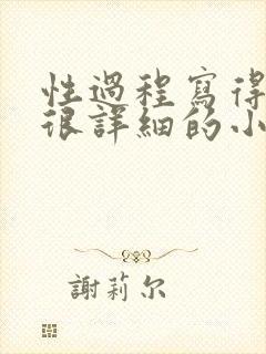 性过程写得很黄很详细的小说