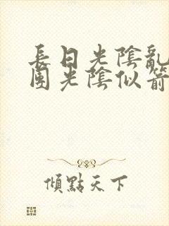 长日光阴乱作一团光阴似箭