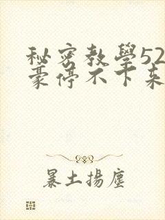 秘密教学52子豪停不下来了免费阅读