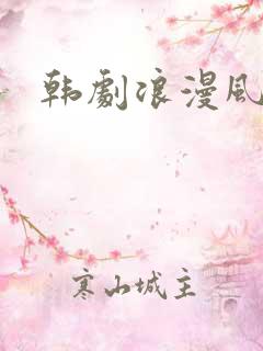韩剧浪漫风暴