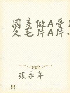 国产做A爱片久久毛片A片小说