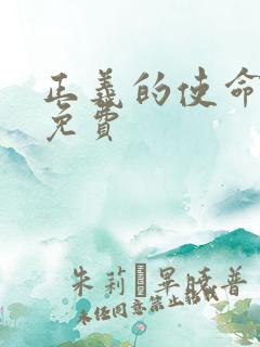 正义的使命全文免费