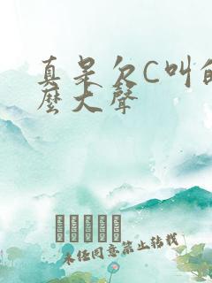 真是欠C叫的这么大声