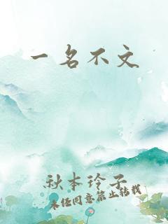 一名不文