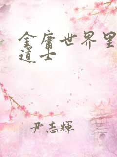 金庸世界里的小道士