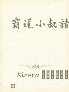 霸道小叔请轻撩