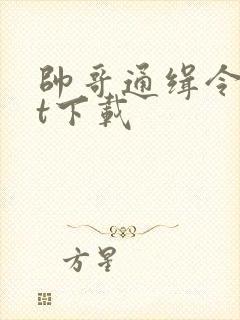 帅哥通缉令txt下载