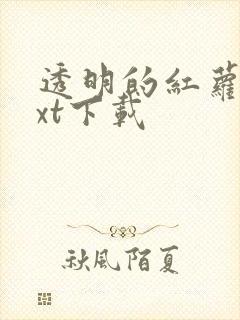 透明的红萝卜txt下载