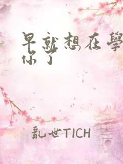 早就想在学校要你了