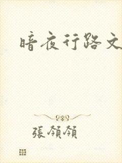 暗夜行路文集