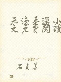 元浅秦深小说全文免费阅读