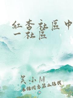 红杏社区中文第一社区
