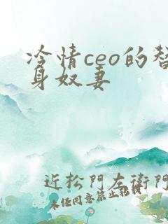 冷情ceo的替身奴妻