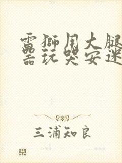 雷狮用大腿支撑器玩哭安迷修