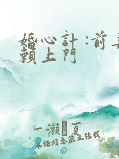 婚心计 :前妻赖上门