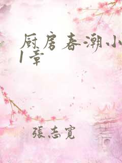 厨房春潮小说第1章