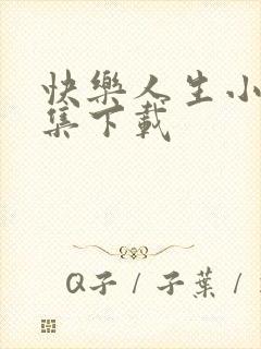 快乐人生小说全集下载