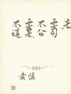 不要不要老板别这是公司