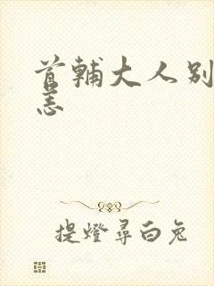 首辅大人别来无恙