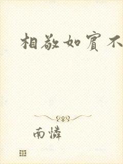 相敬如宾不相睹