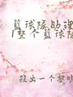 篮球队助理hv1整个篮球队