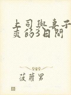 上司与妻子干到爽的3日间