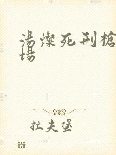 汤灿死刑枪决现场