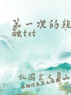 第一次的亲密接触txt