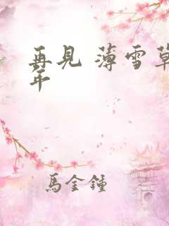 再见 薄雪草少年