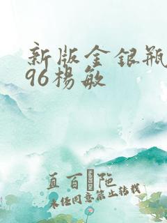 新版金银瓶1996杨敏