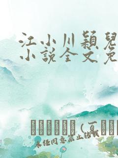 江小川颖儿穿越小说全文免费阅读