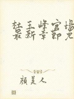 杜玉峰官场小说最新章节免费阅读