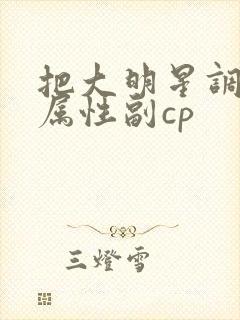 把大明星调成专属性副cp