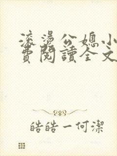 滚烫公媳小说免费阅读全文