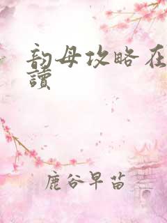 韵母攻略在线阅读