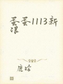 蛋蛋1113新浪