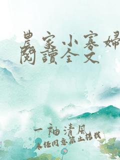 农家小寡妇免费阅读全文