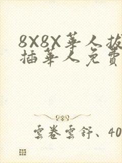 8X8X华人拔插华人免费