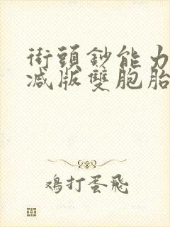 街头钞能力无删减版双胞胎