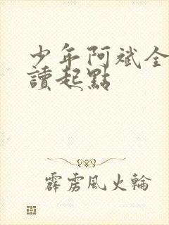 少年阿斌全文阅读起点