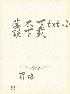 落不下txt小说下载