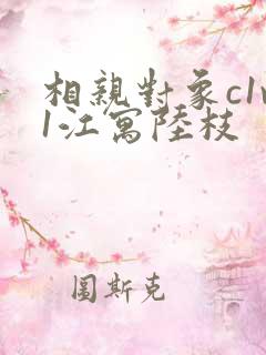 相亲对象c1v1江寓陆枝