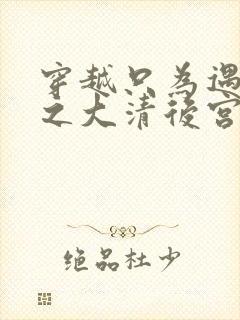 穿越只为遇见你之大清后宫的幸福生活