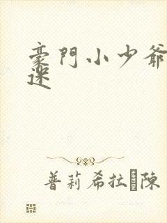 豪门小少爷是财迷