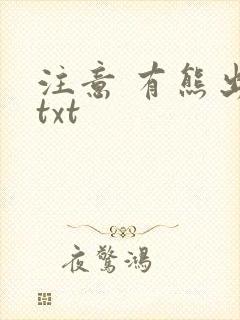 注意 有熊出没txt