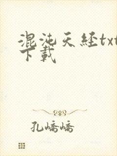混沌天经txt下载