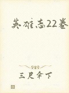 英雄志22卷