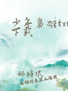少年枭雄txt下载