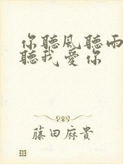 你听风听雨却不听我爱你